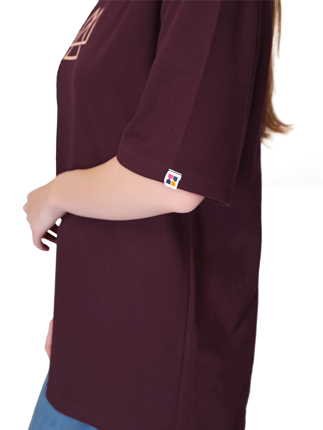 Maroon Unisex Oversized T-shirt