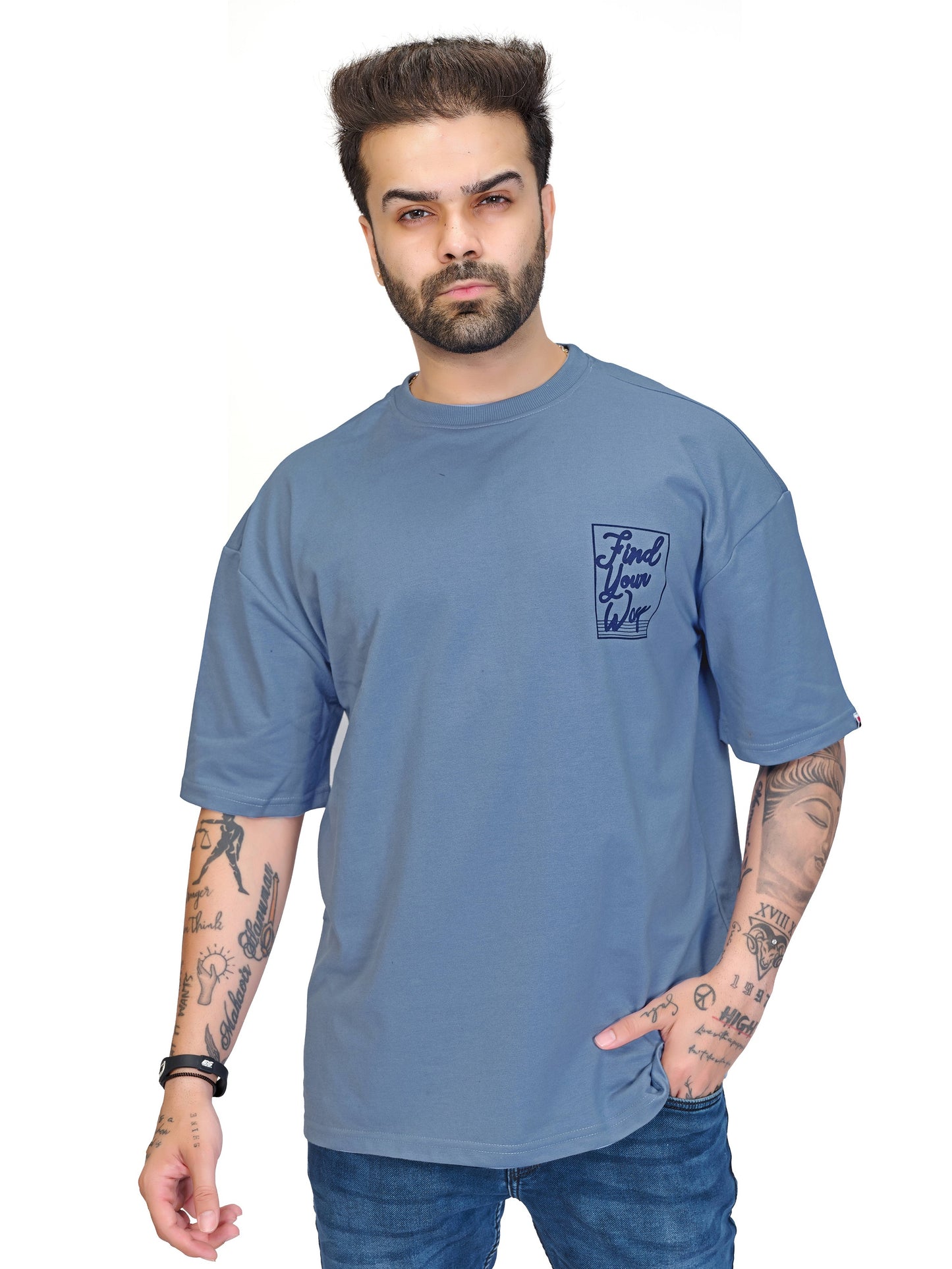 Sky Blue Unisex Oversized T-shirt