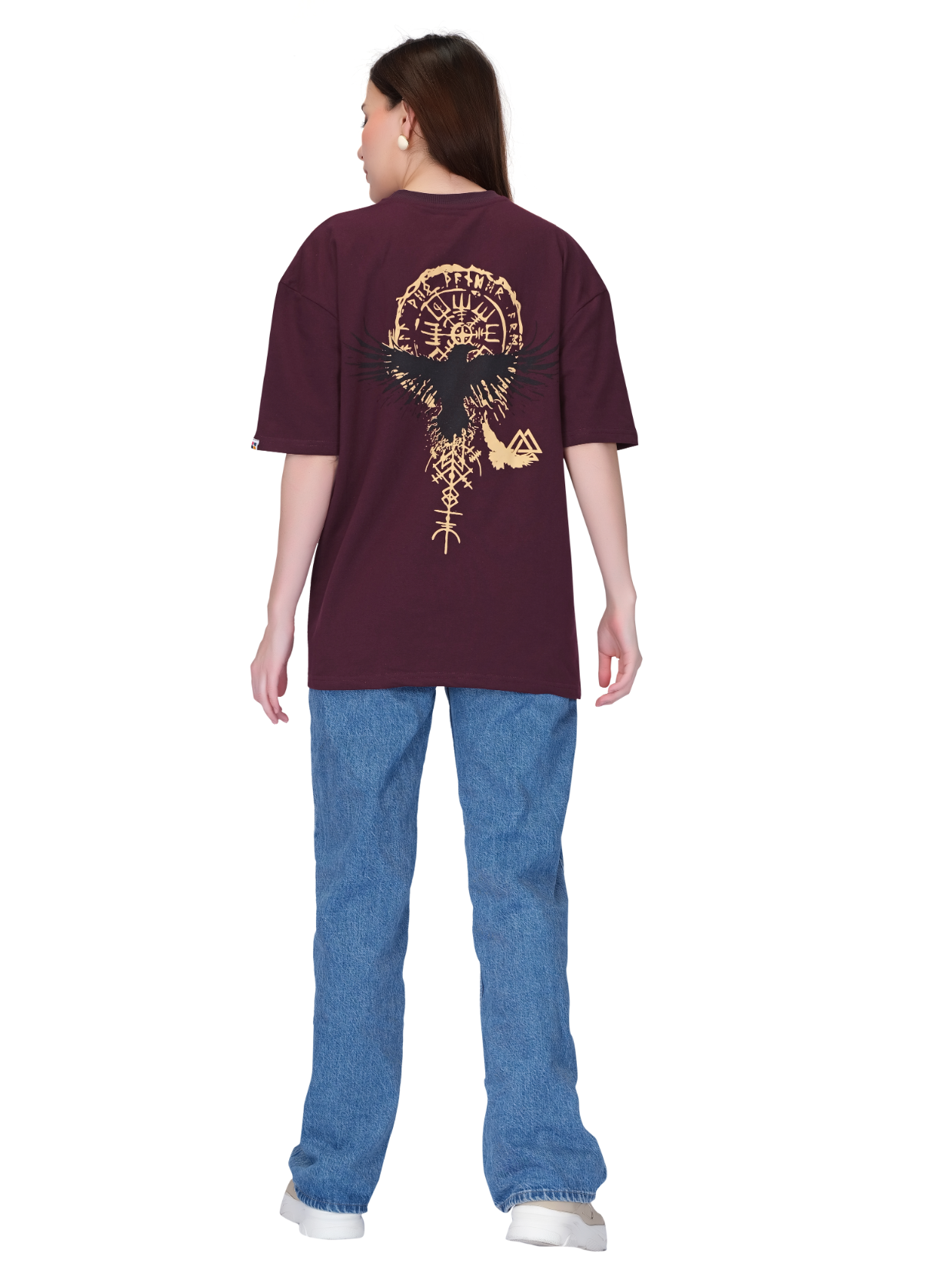 Maroon Unisex Oversized T-shirt