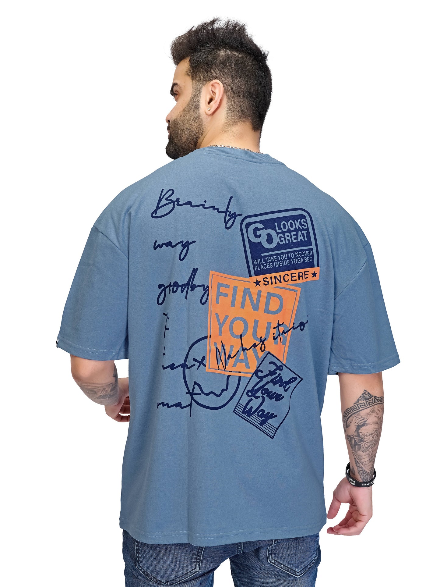 Sky Blue Unisex Oversized T-shirt