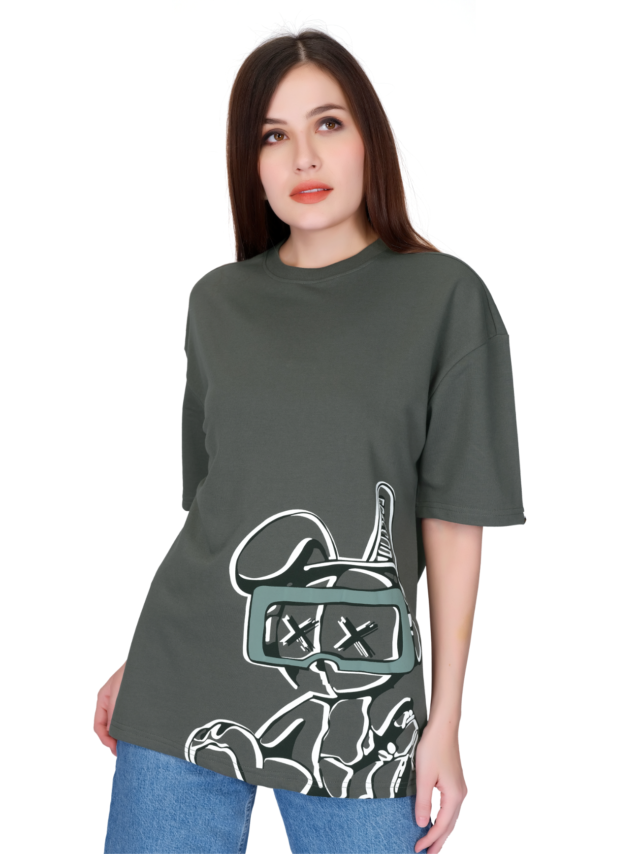 Dark Grey Unisex Oversized T-shirt