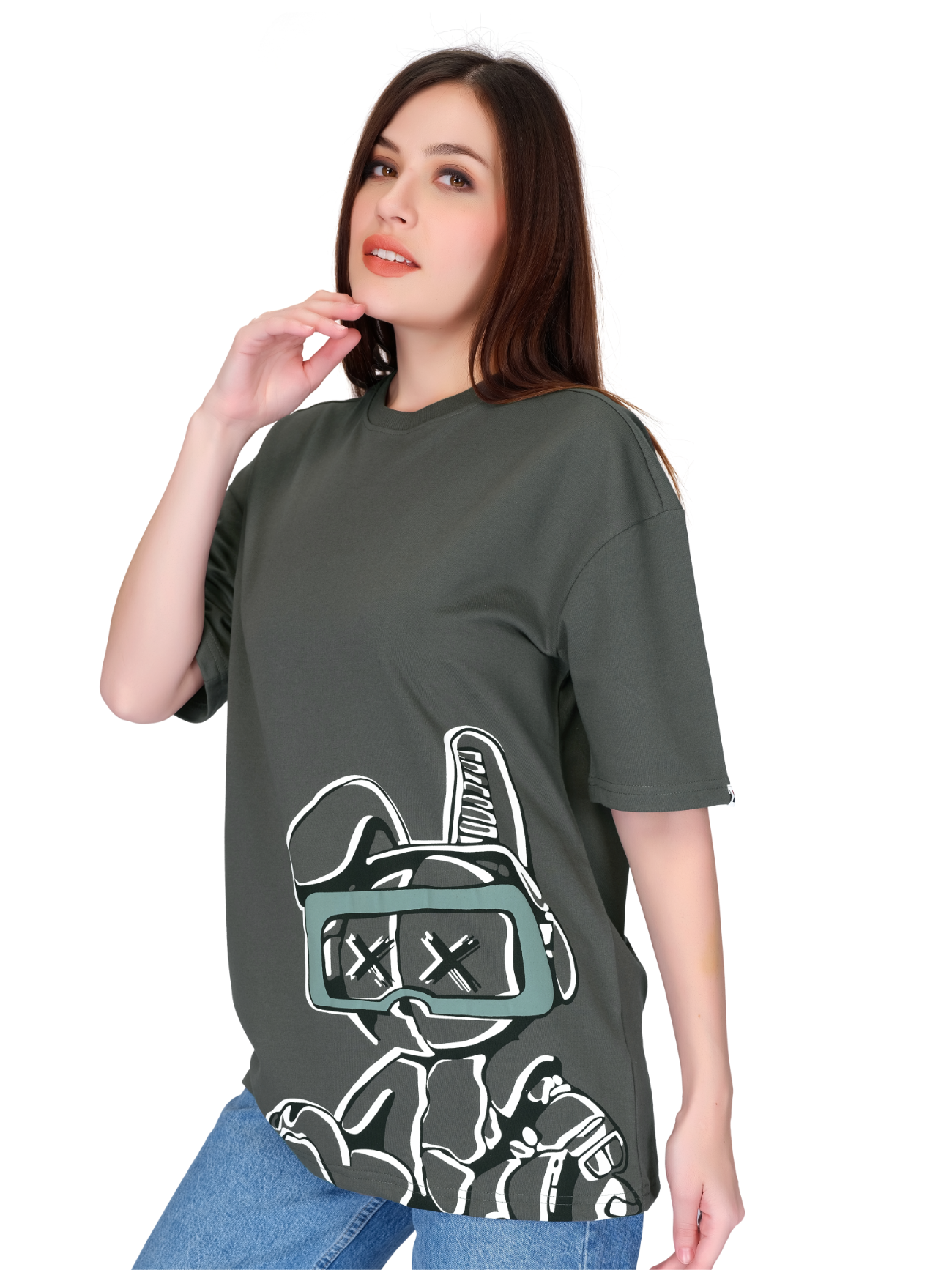 Dark Grey Unisex Oversized T-shirt