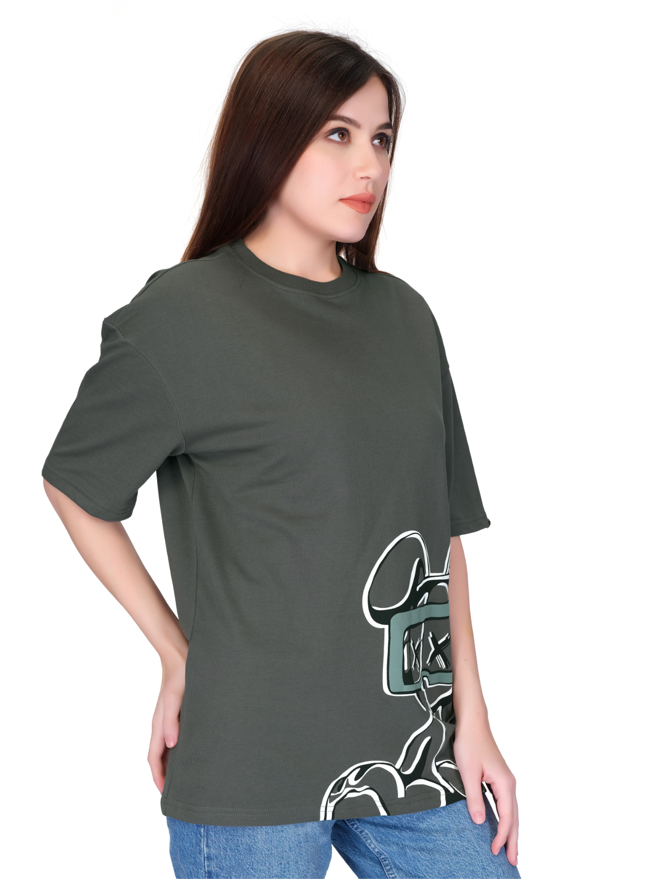 Dark Grey Unisex Oversized T-shirt
