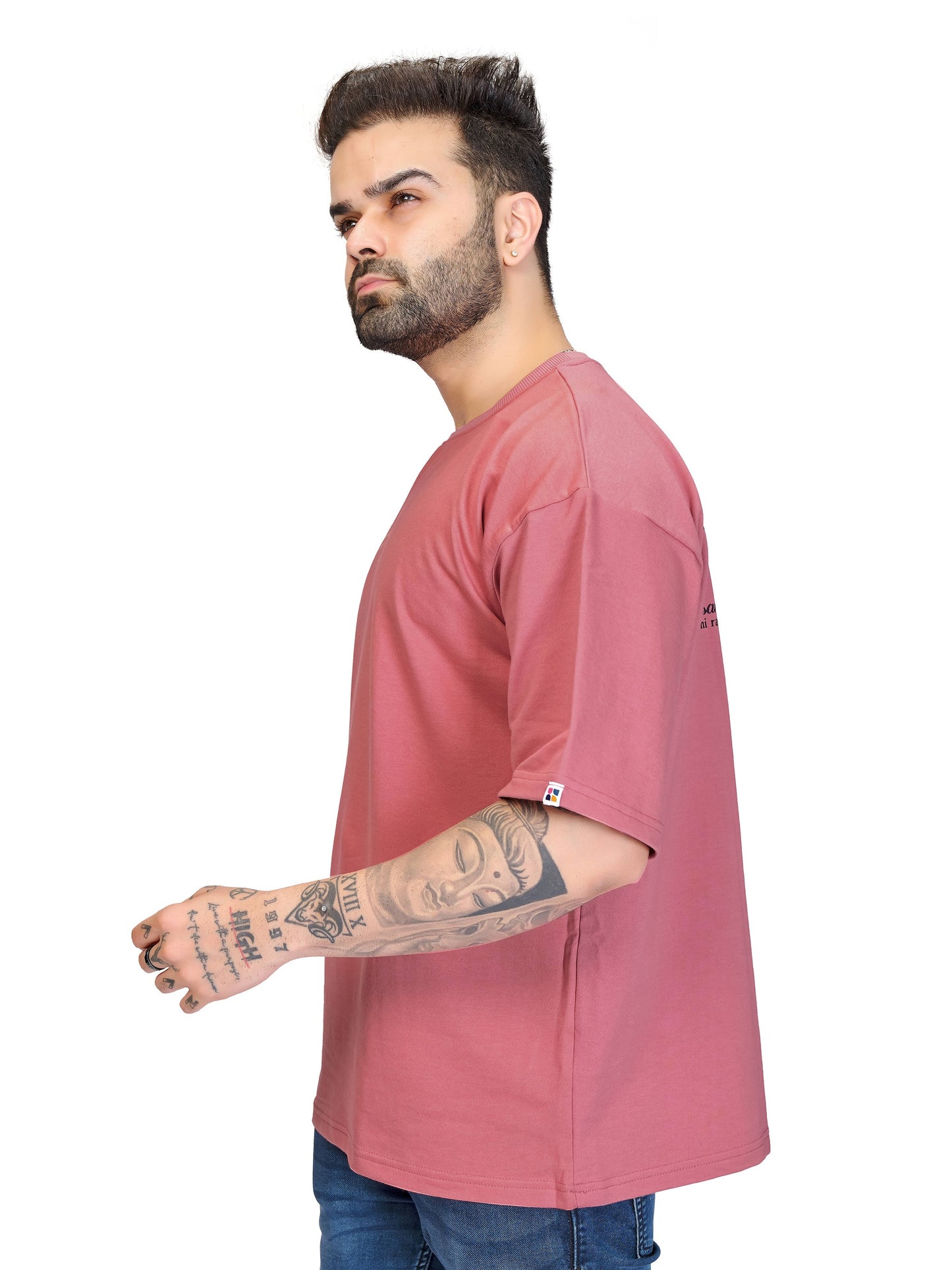 Pink Unisex Oversized T-shirt