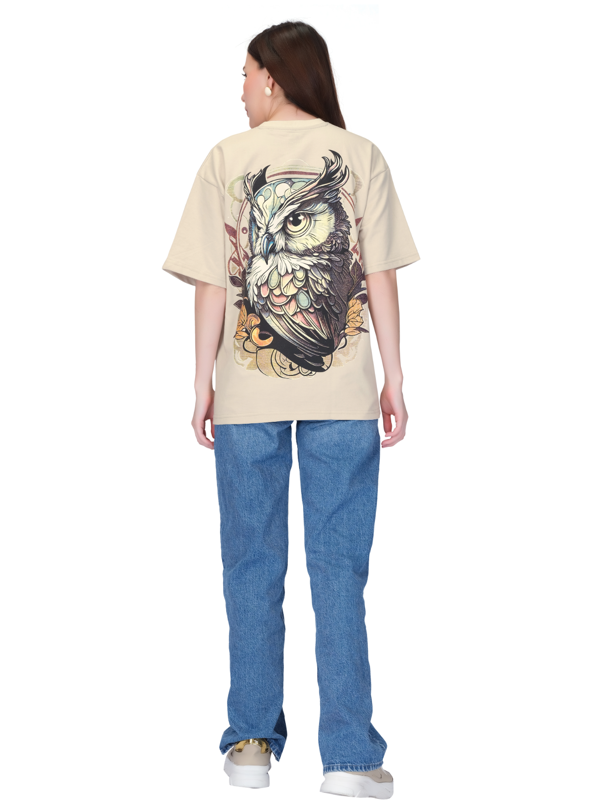 Ecru Unisex Oversized T-shirt