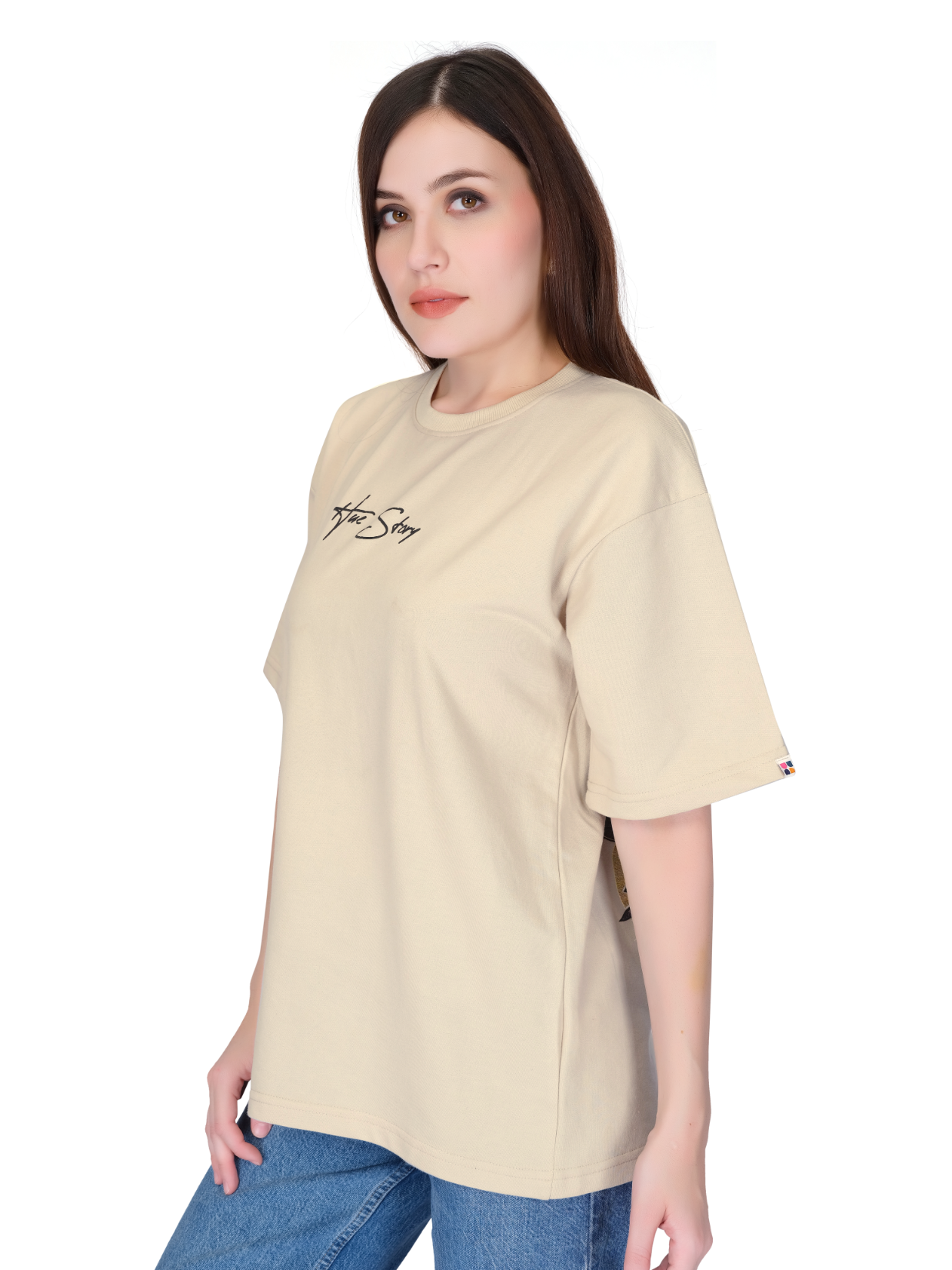 Ecru Unisex Oversized T-shirt