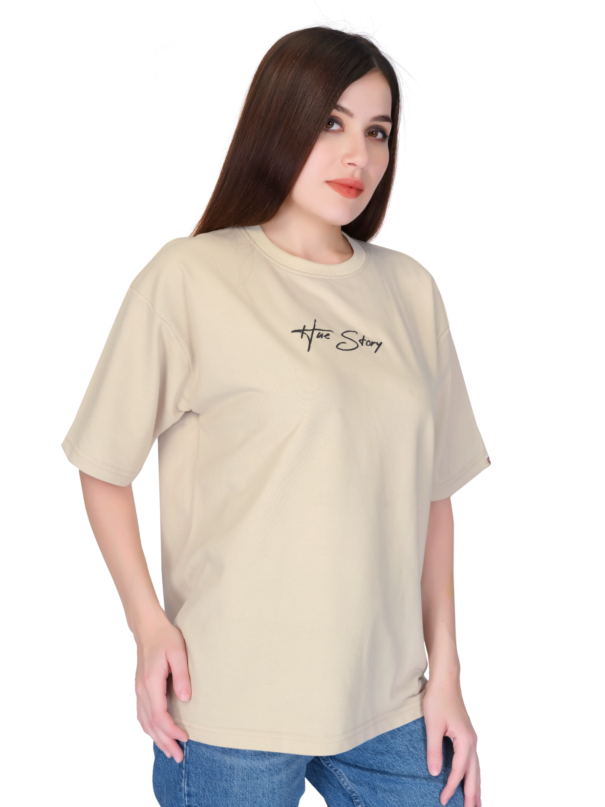 Ecru Unisex Oversized T-shirt