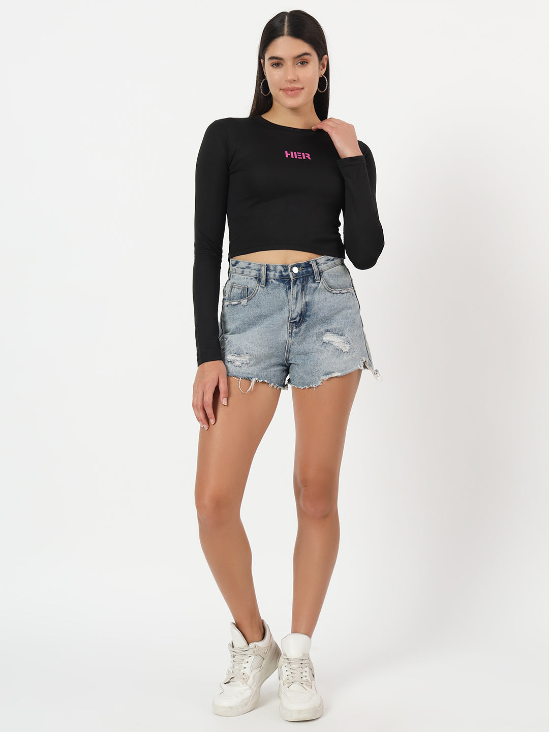 Crop Top Long Sleeves