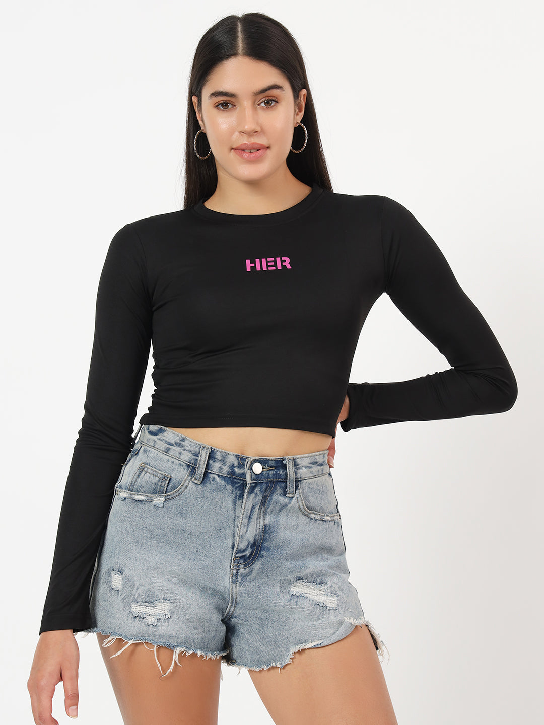 Crop Top Long Sleeves