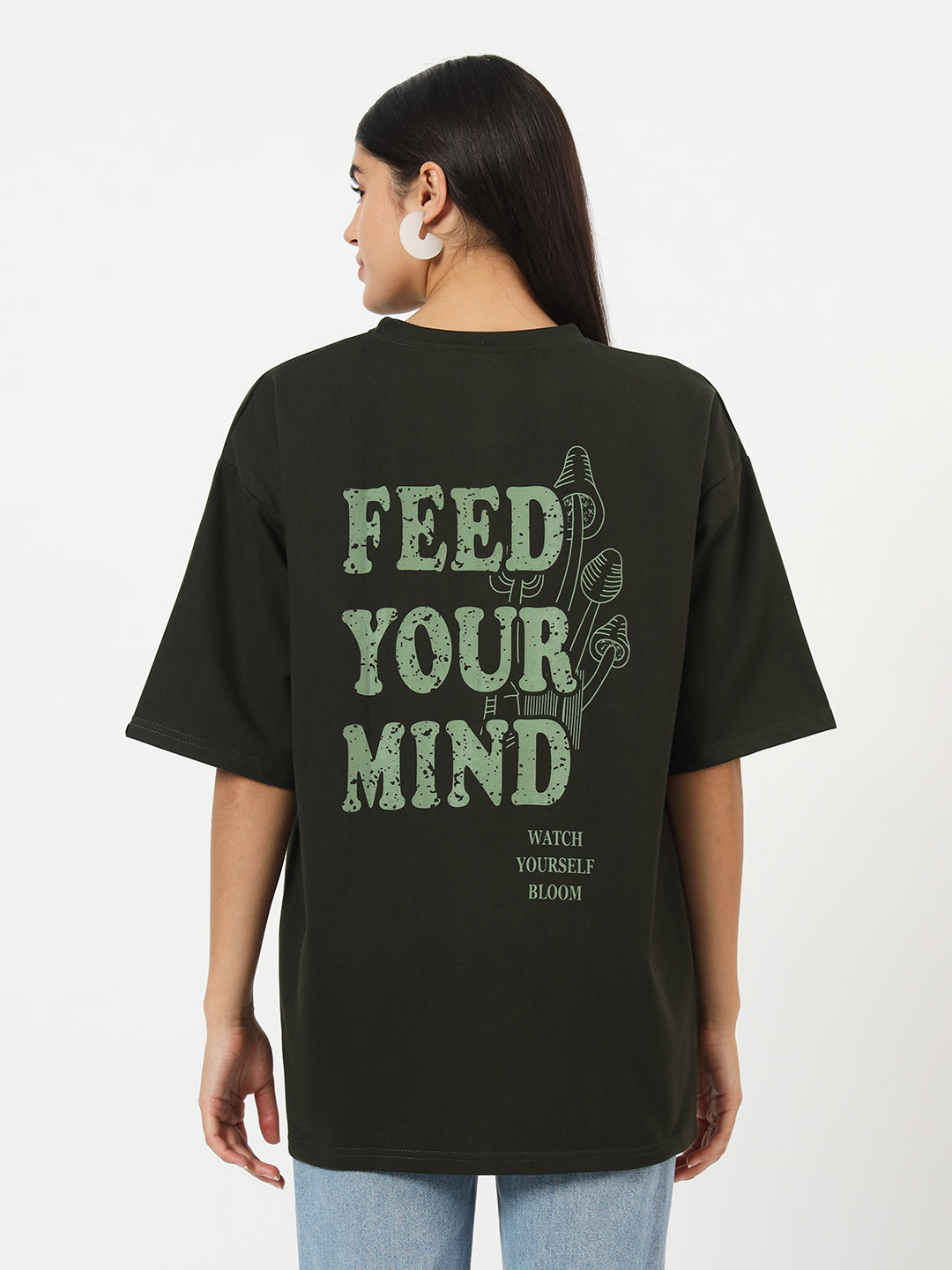 Olive Green Unisex Oversized T-shirt