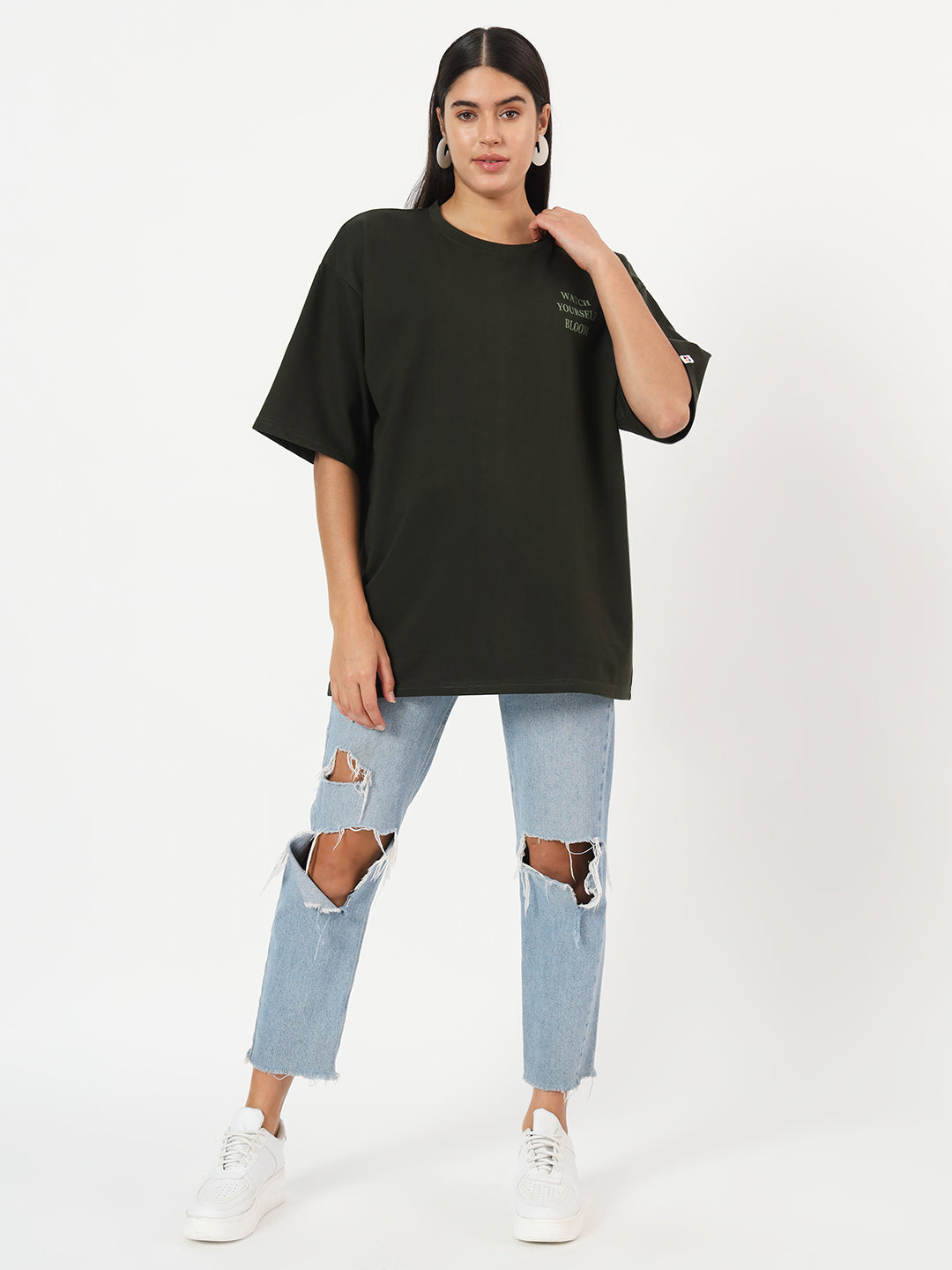 Olive Green Unisex Oversized T-shirt