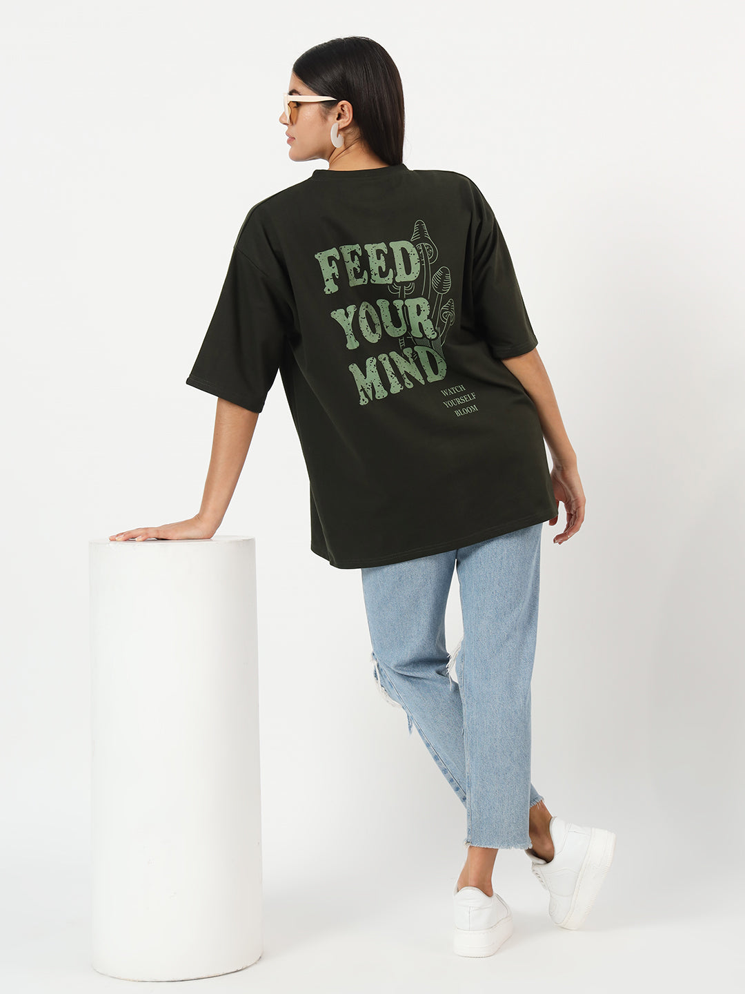 Olive Green Unisex Oversized T-shirt