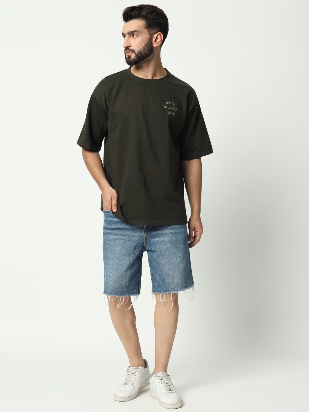 Olive Green Unisex Oversized T-shirt