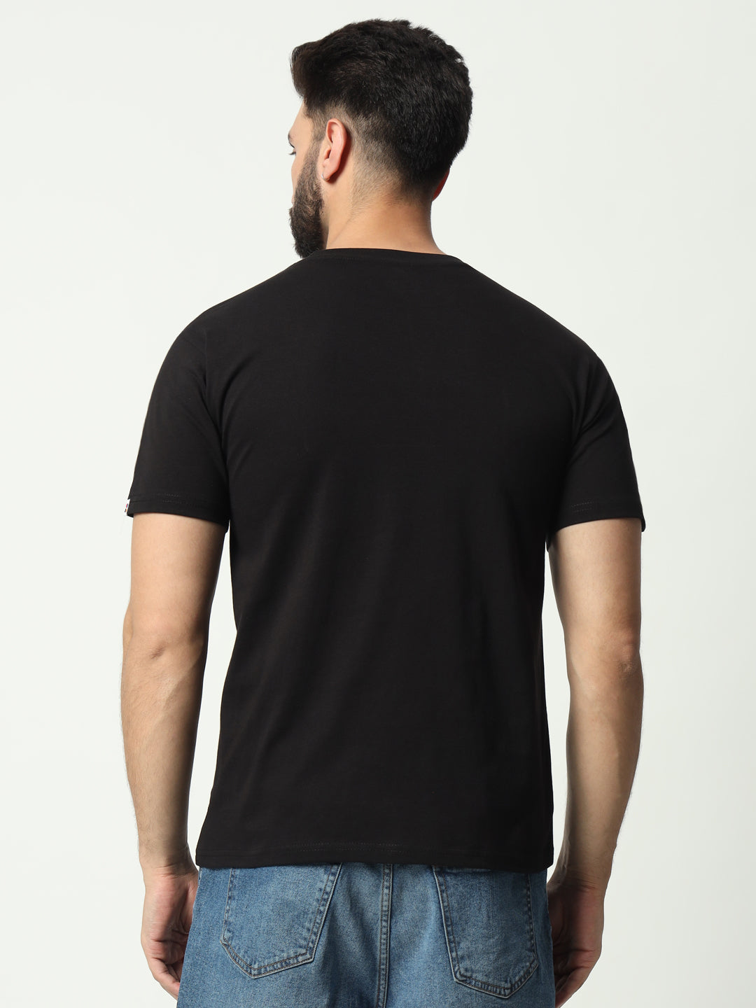 Black 100% Cotton Basic Tshirt