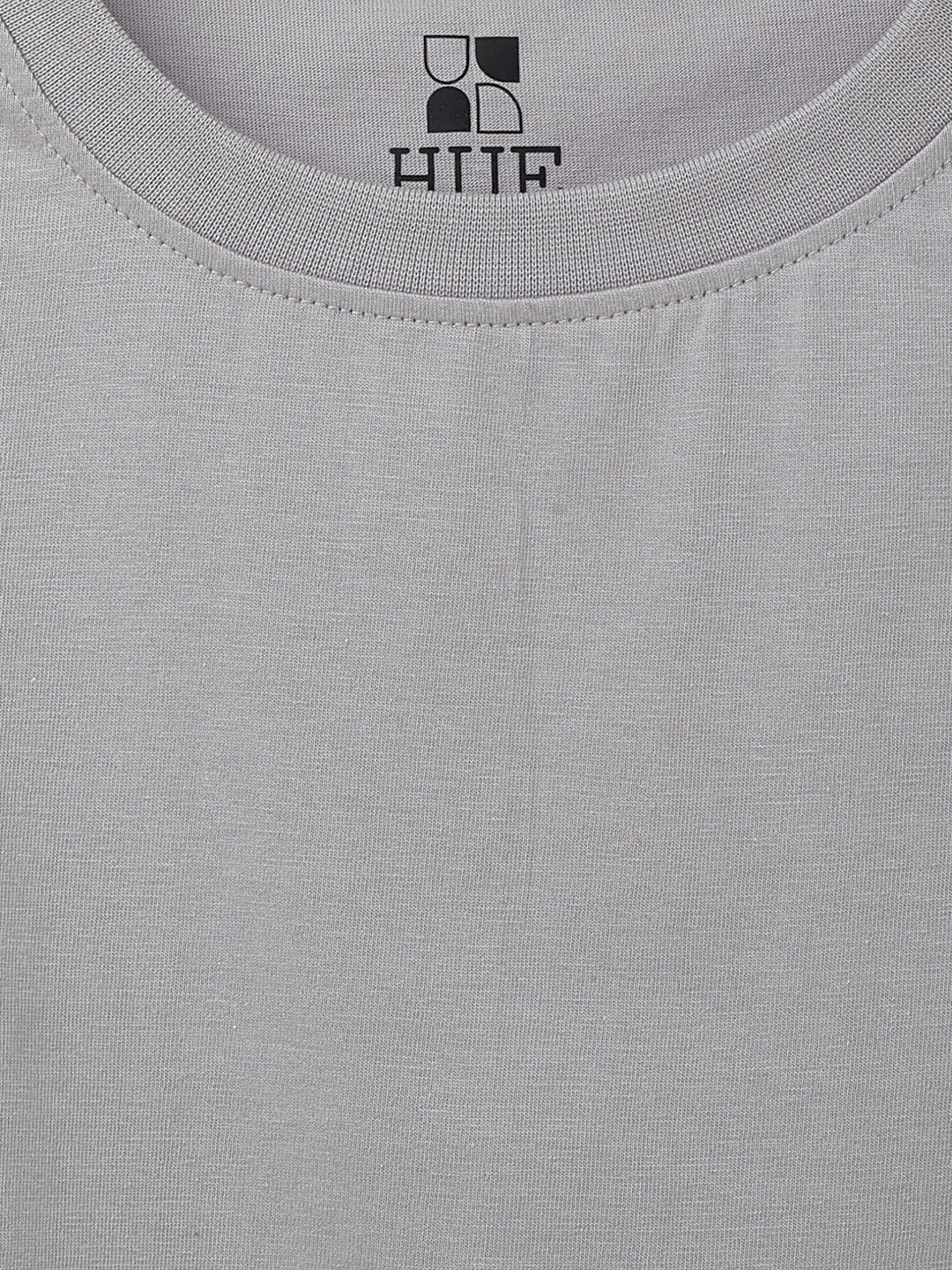 Grey 100% Cotton Basic Tshirt