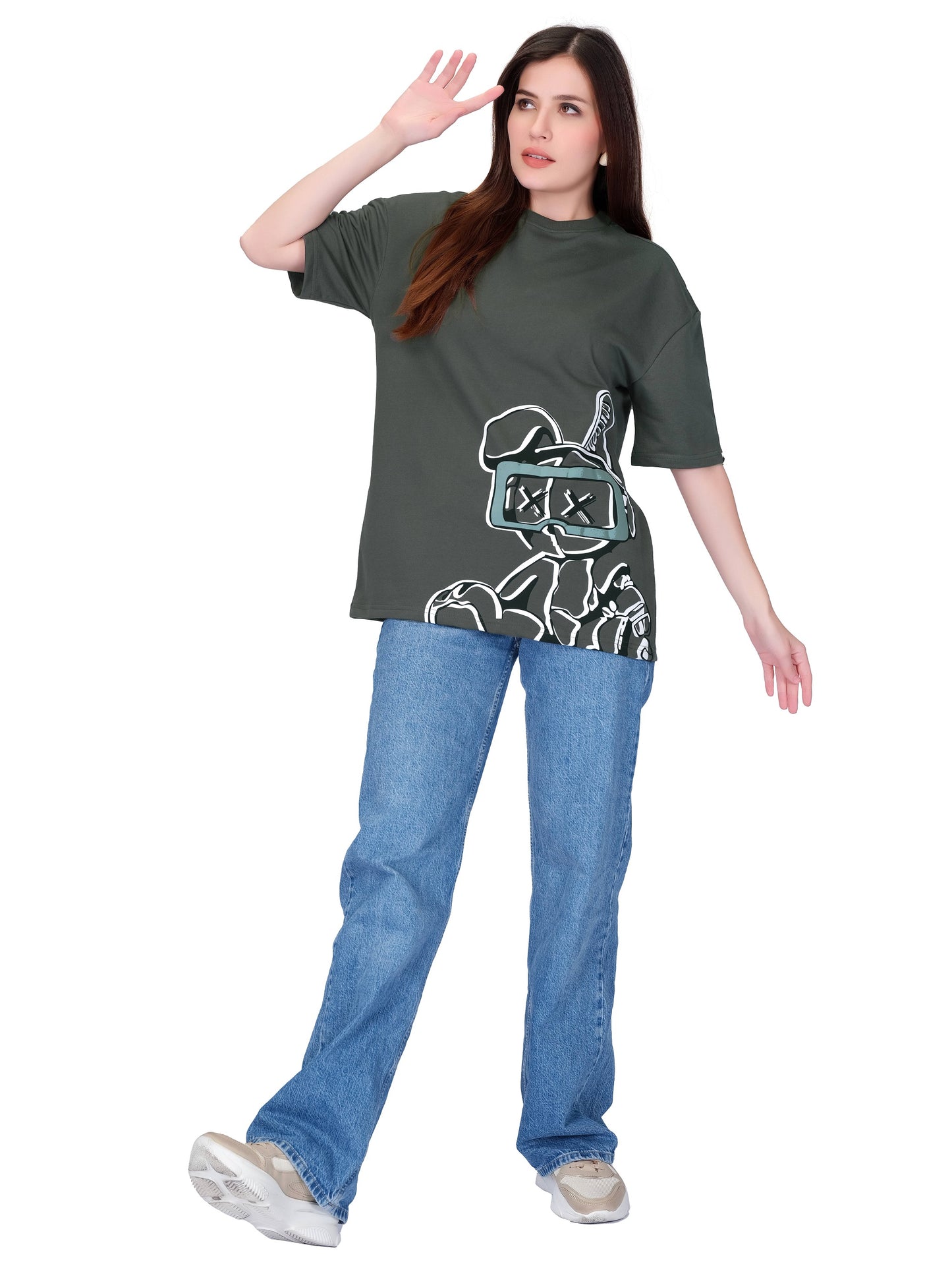 Dark Grey Unisex Oversized T-shirt