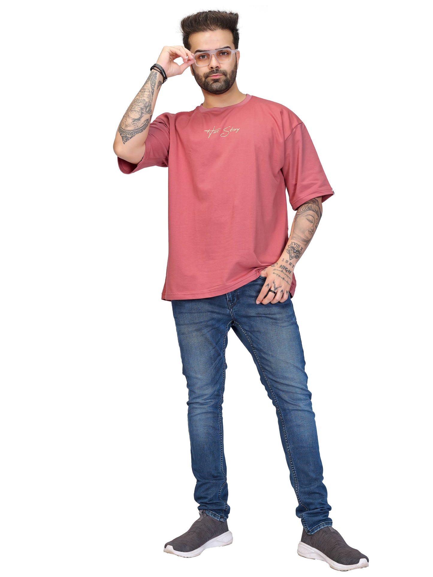 Pink Unisex Oversized T-shirt