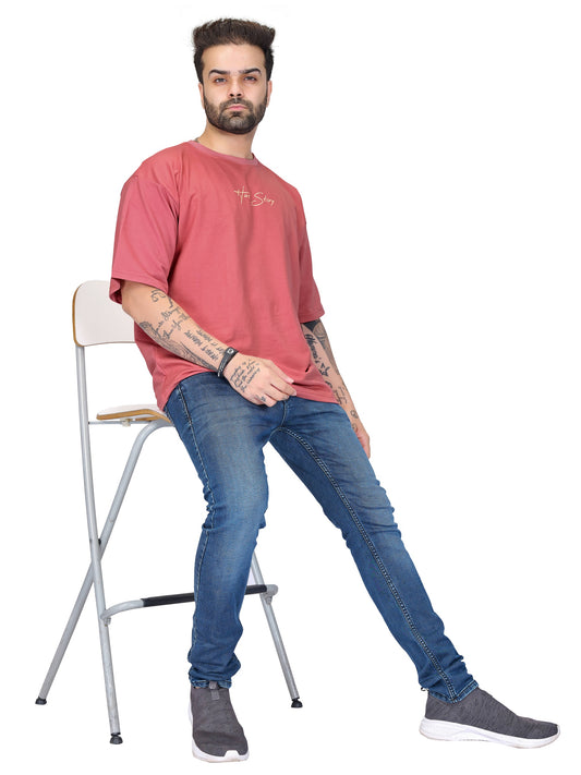 Pink Unisex Oversized T-shirt