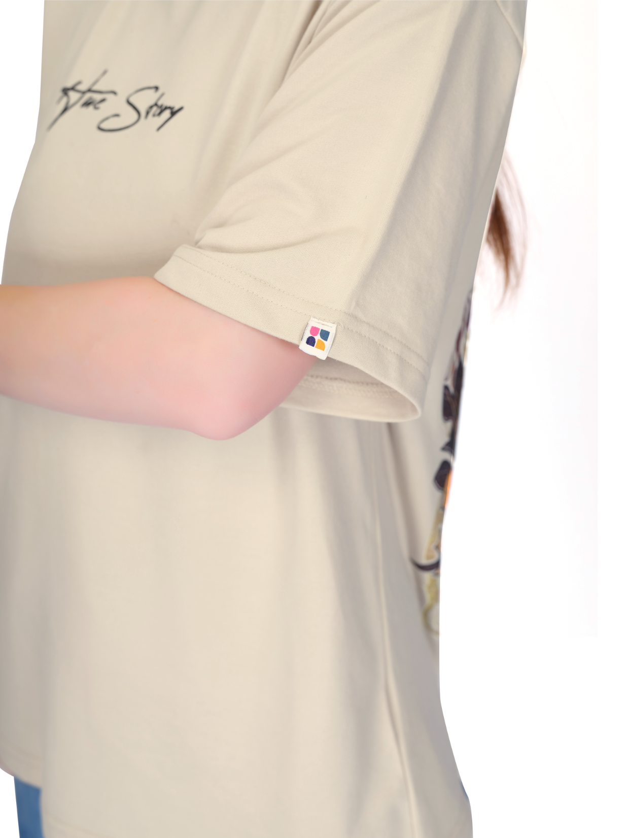 Ecru Unisex Oversized T-shirt