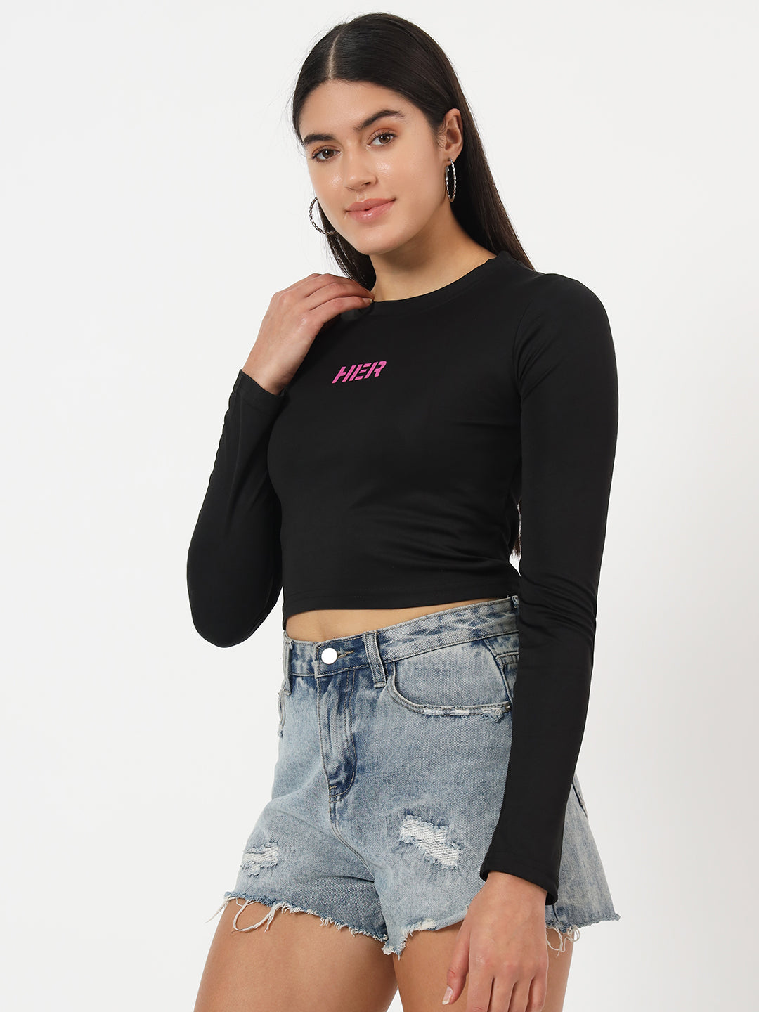 Crop Top Long Sleeves