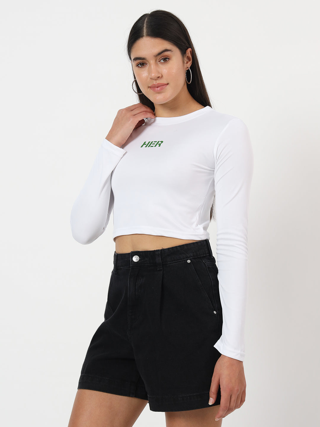 Crop Top Long Sleeves
