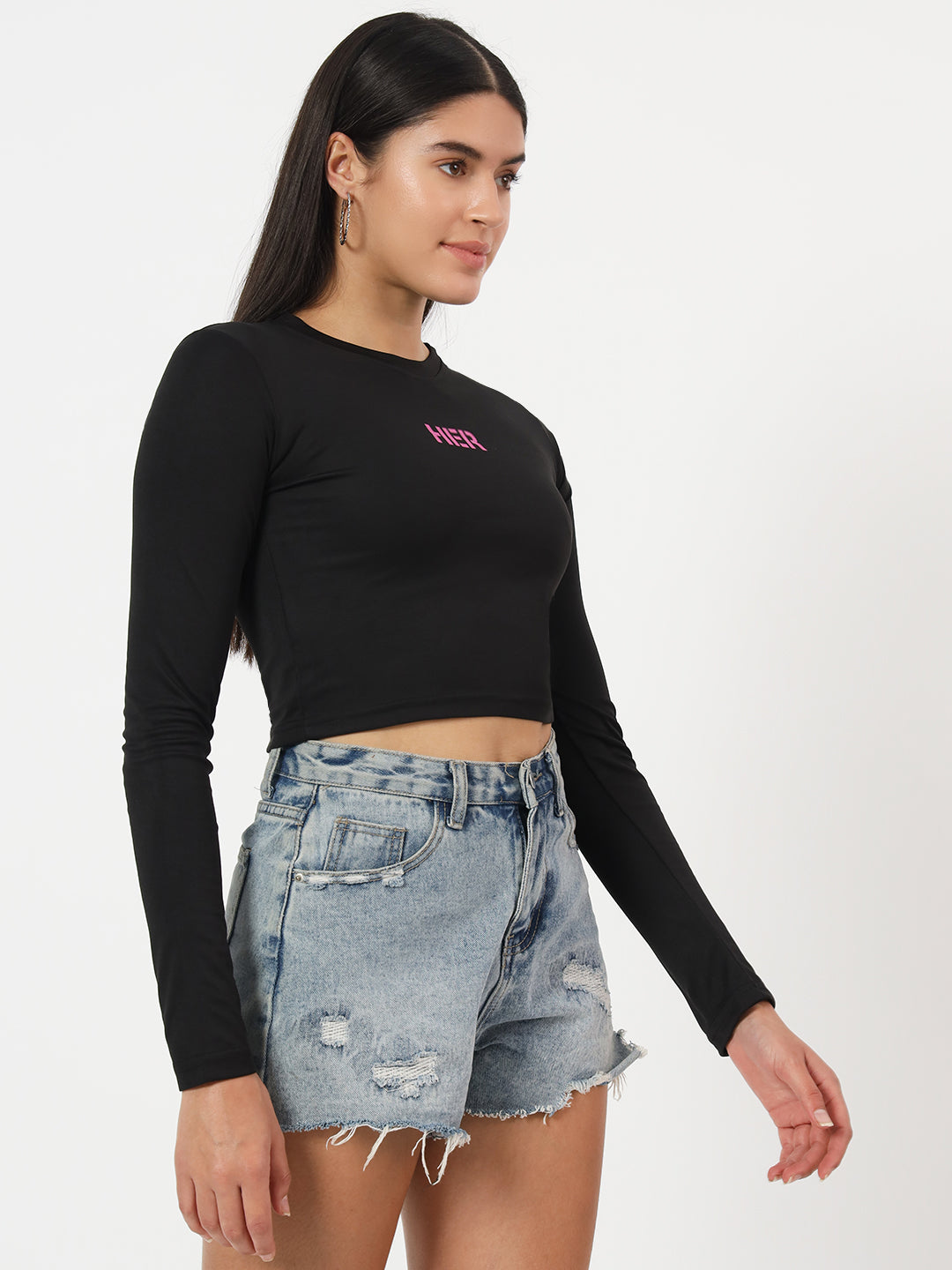 Crop Top Long Sleeves