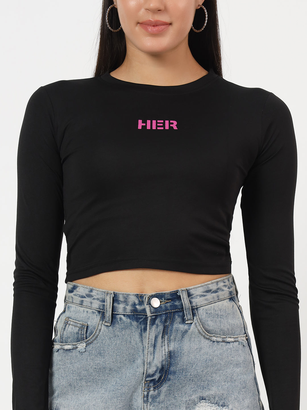Crop Top Long Sleeves