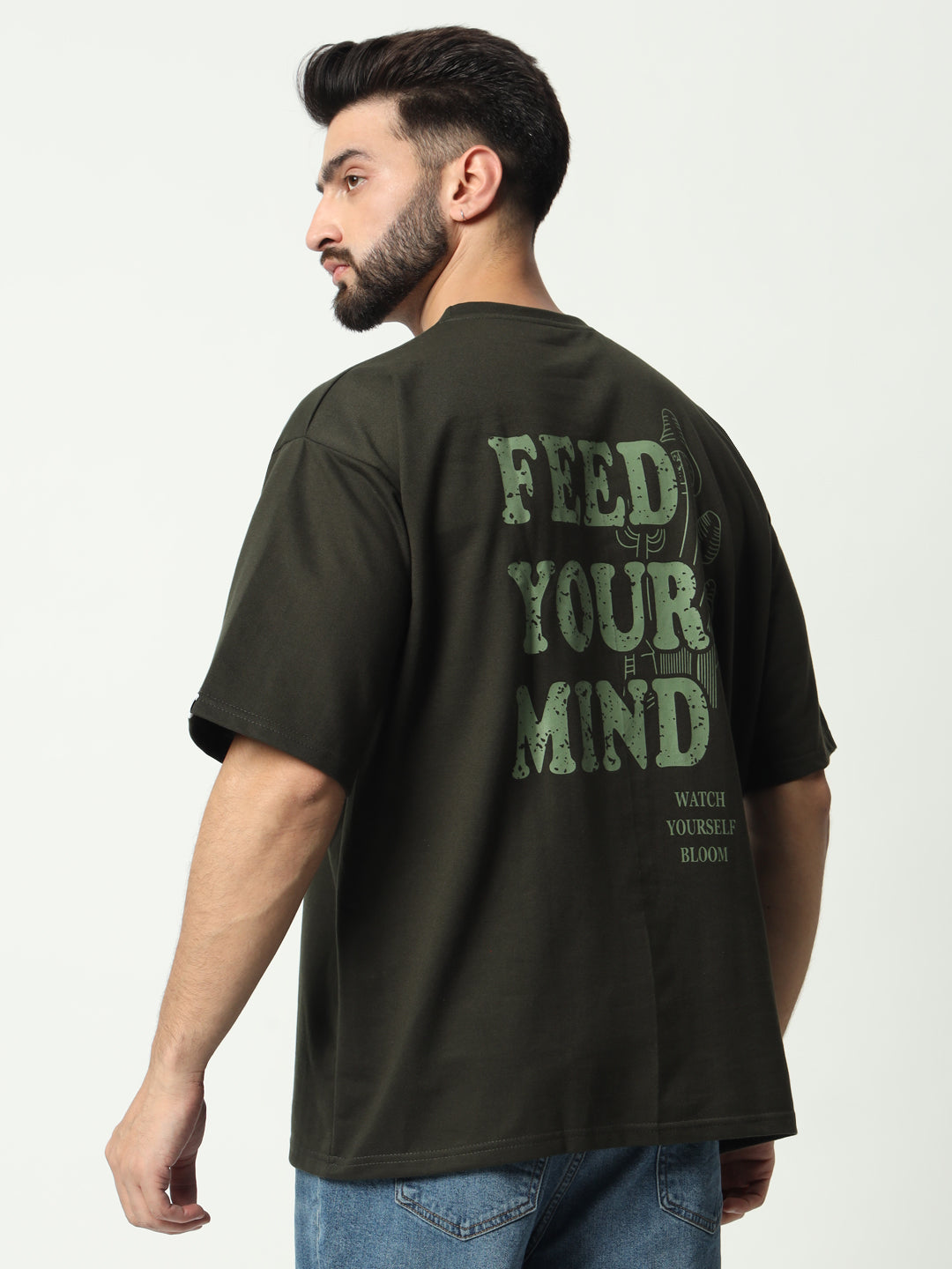 Olive Green Unisex Oversized T-shirt
