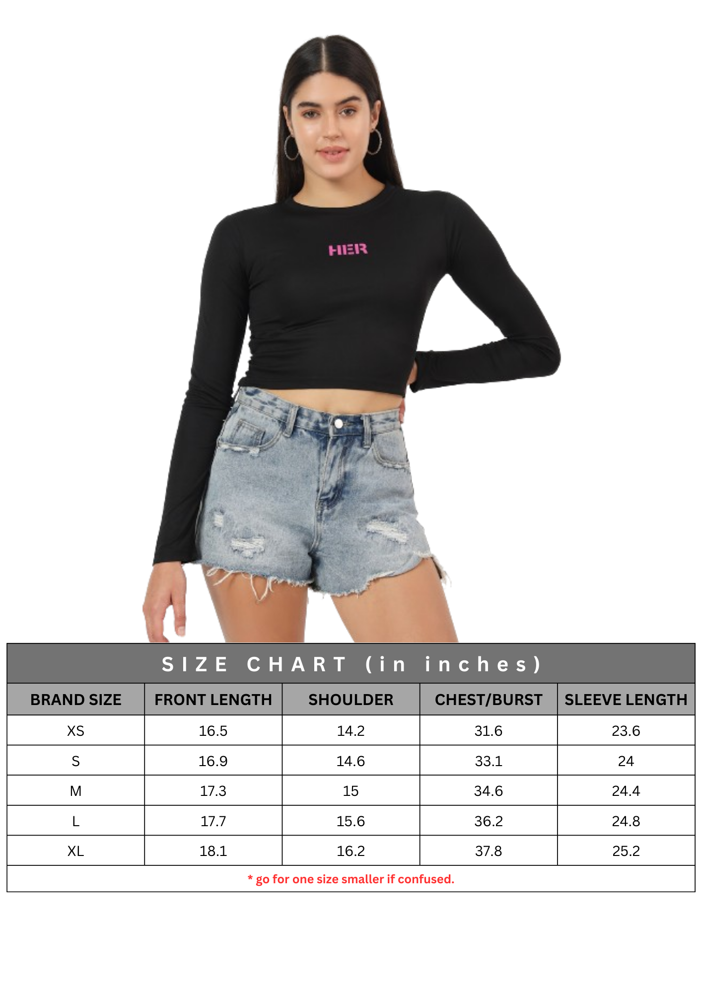 Crop Top Long Sleeves