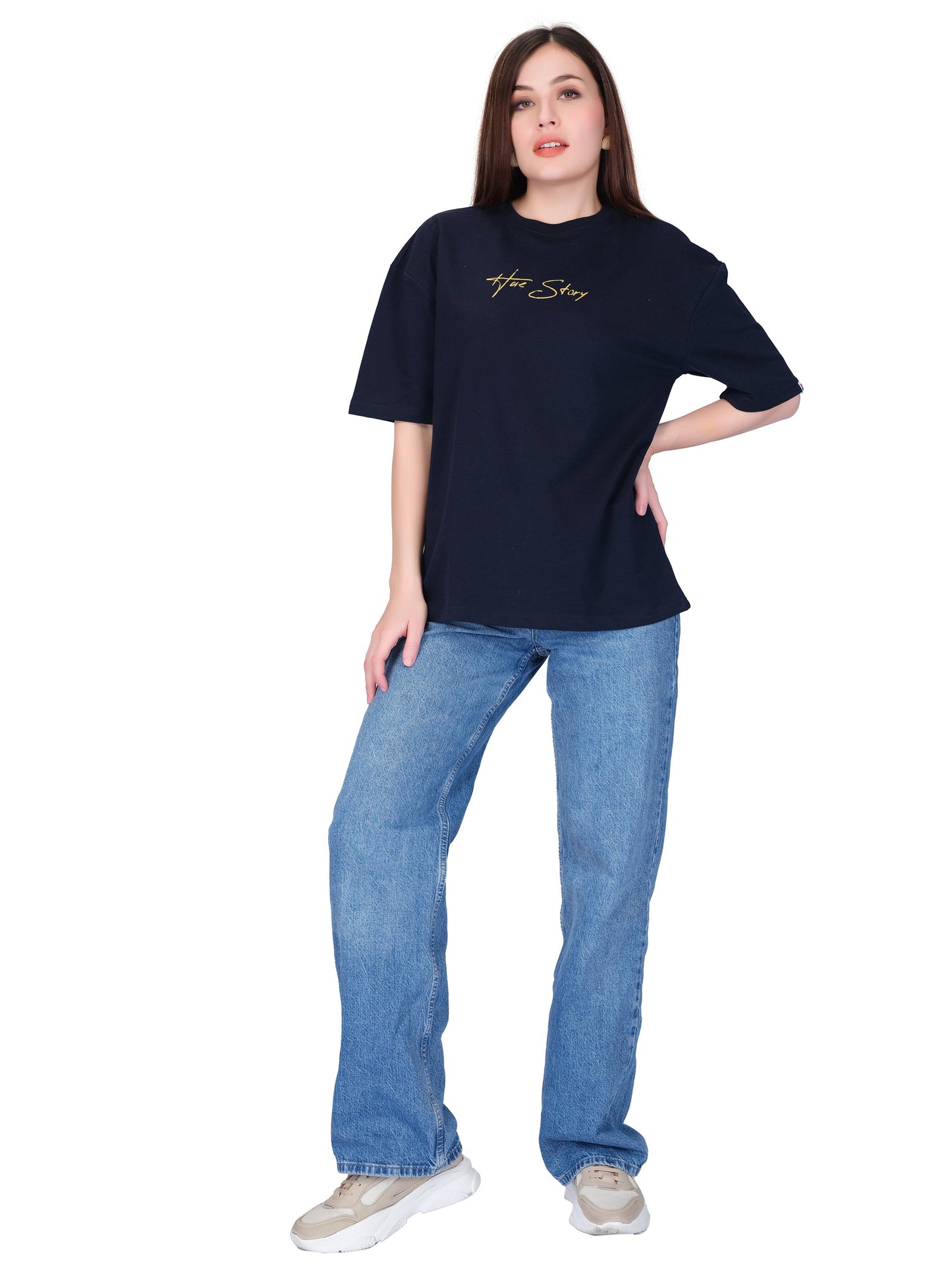 Deep Blue Unisex Oversized T-shirt