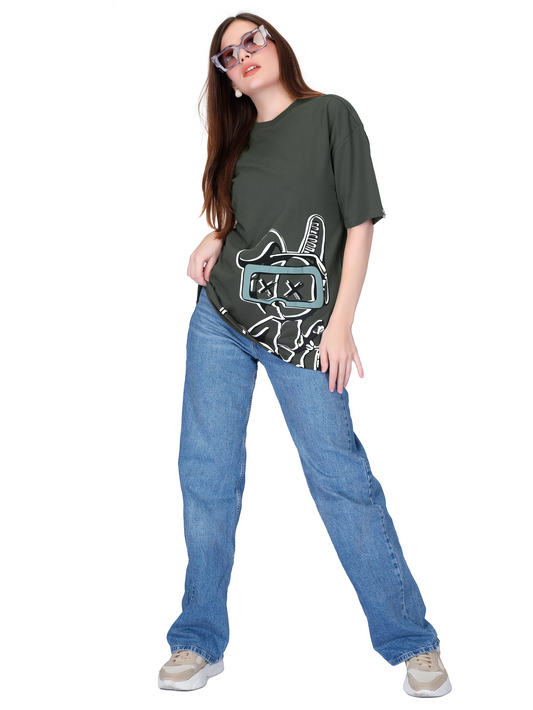 Dark Grey Unisex Oversized T-shirt