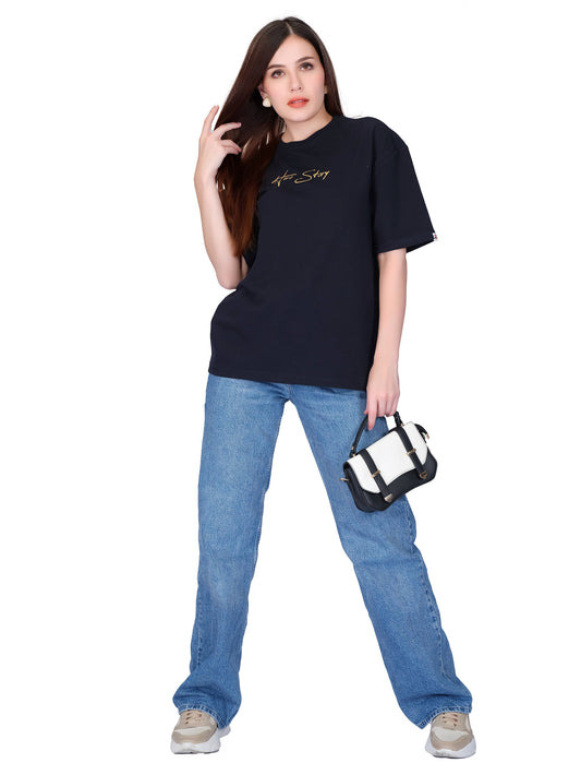 Deep Blue Unisex Oversized T-shirt