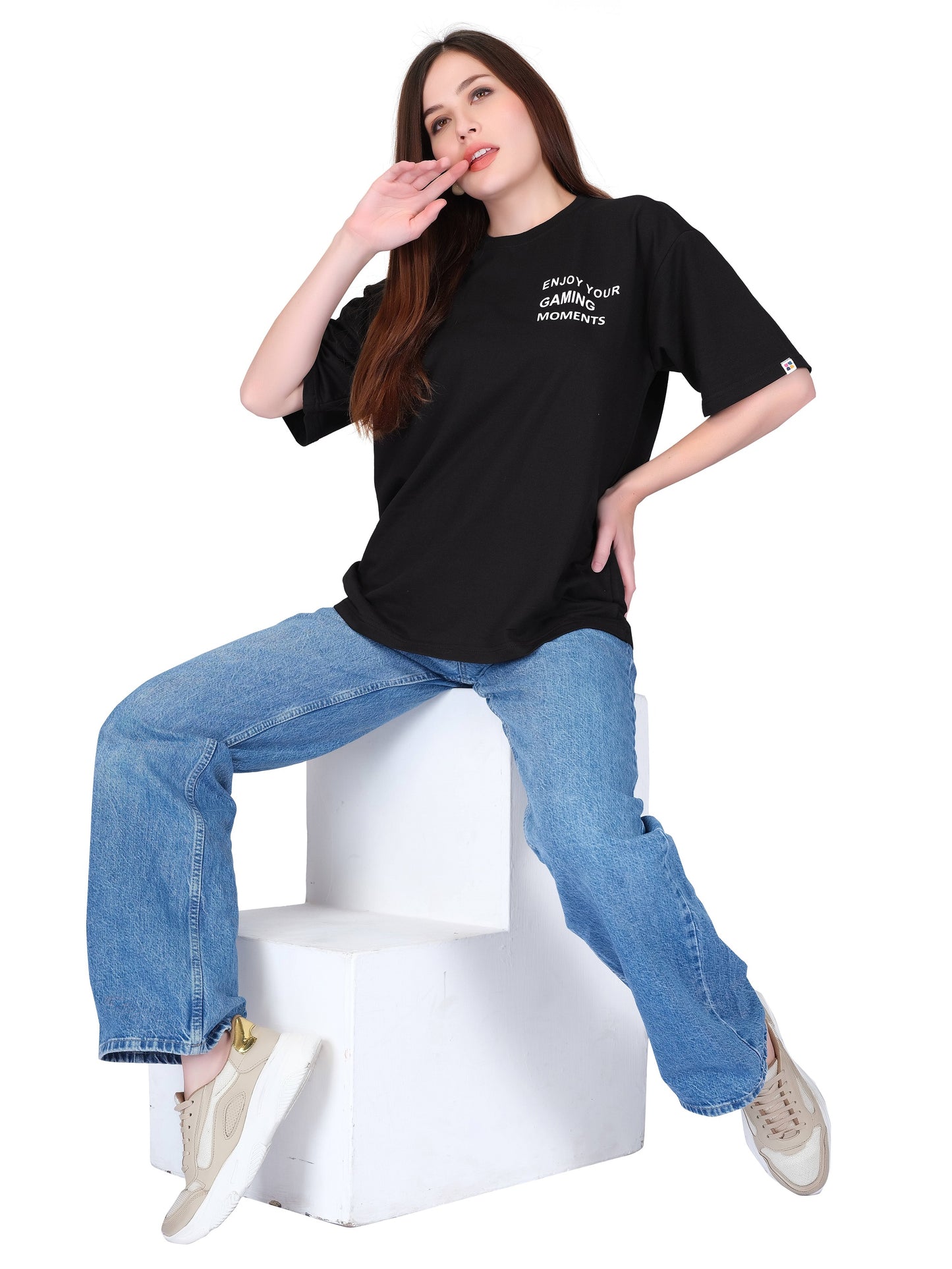 Black Unisex Oversized T-shirt